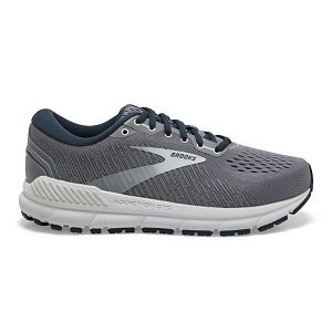 Brooks Addiction GTS 15 Women's Road Running Shoes Grey / Navy / White | USA-297453