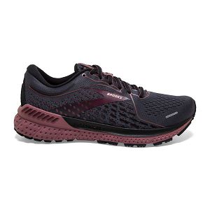 Brooks Adrenaline GTS 21 Women's Road Running Shoes Black / Brown | USA-265810