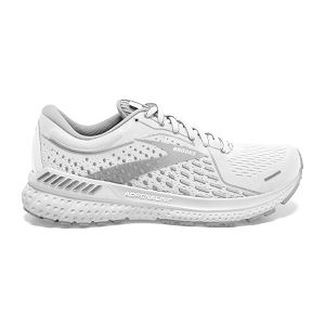 Brooks Adrenaline GTS 21 Women's Road Running Shoes White / Grey / Silver | USA-384270