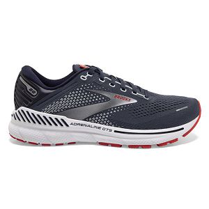 Brooks Adrenaline GTS 22 Men's Road Running Shoes Navy / Orange / White | USA-76184