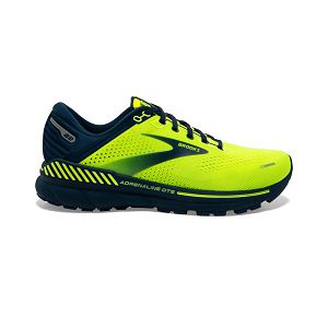 Brooks Adrenaline GTS 22 Men's Road Running Shoes Yellow / Navy | USA-829037