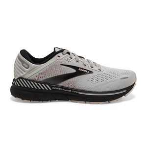 Brooks Adrenaline GTS 22 Women's Road Running Shoes Grey / Rose / Black | USA-467013