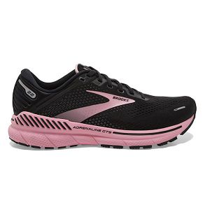 Brooks Adrenaline GTS 22 Women's Road Running Shoes Black / Coral | USA-617435