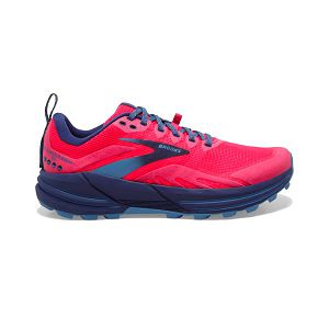 Brooks Cascadia 16 Women's Trail Running Shoes Red / Pink / Blue | USA-487256