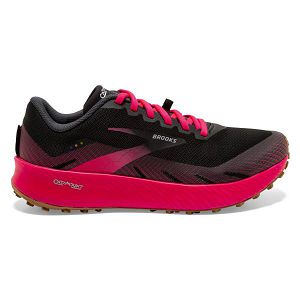 Brooks Catamount Women's Trail Running Shoes Black / Pink | USA-65894