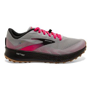 Brooks Catamount Women's Trail Running Shoes Grey / Black / Pink | USA-863507