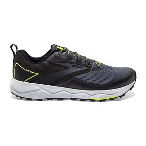 Brooks Divide 2 Men's Trail Running Shoes Black / Grey / Yellow | USA-932801