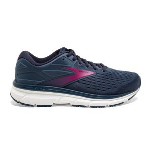 Brooks Dyad 11 Women's Road Running Shoes Blue / Navy / Pink | USA-947265