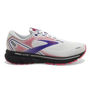 Brooks Ghost 14 Women's Road Running Shoes White / Purple / Coral | USA-194208