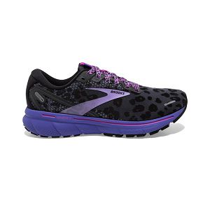 Brooks Ghost 14 Women's Road Running Shoes Black / Purple / Pink | USA-46193