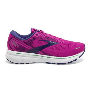 Brooks Ghost 14 Women's Road Running Shoes Purple / Red / White | USA-470283