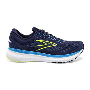 Brooks Glycerin 19 Men's Road Running Shoes Navy / Blue / Yellow | USA-128049