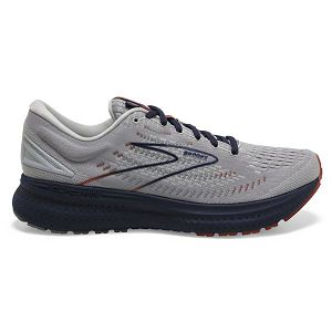 Brooks Glycerin 19 Men's Road Running Shoes Grey / Navy / Brown | USA-429810