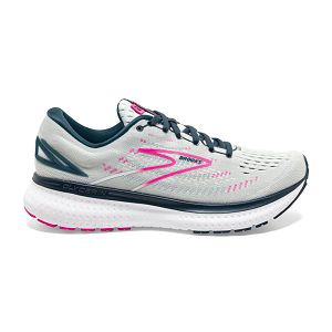 Brooks Glycerin 19 Women's Road Running Shoes Grey / Navy / Pink | USA-469375