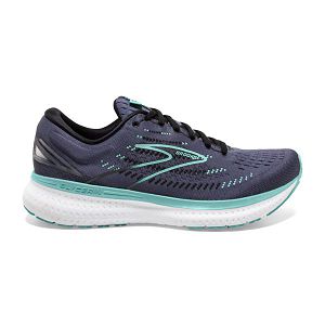 Brooks Glycerin 19 Women's Road Running Shoes Black / Blue / Green | USA-490328