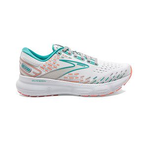 Brooks Glycerin 20 Women's Road Running Shoes White / Green / Coral | USA-931874