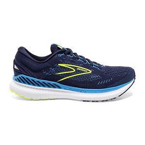 Brooks Glycerin GTS 19 Men's Road Running Shoes Navy / Blue / Yellow | USA-109285