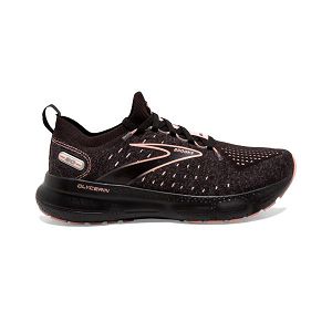 Brooks Glycerin StealthFit 20 Women's Road Running Shoes Black / Coral | USA-923158