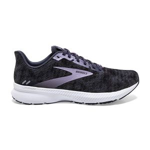 Brooks Launch 8 Women's Road Running Shoes Black / Purple / White | USA-147806