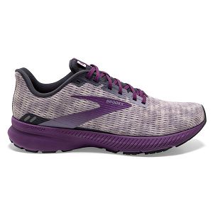 Brooks Launch 8 Women's Road Running Shoes Grey / Purple | USA-836194