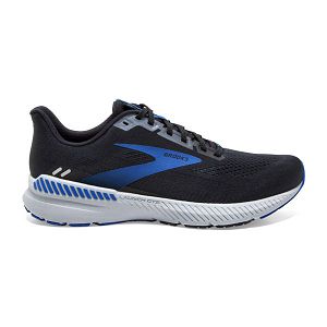 Brooks Launch GTS 8 Men's Road Running Shoes Black / Grey / Blue | USA-296758