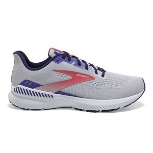 Brooks Launch GTS 8 Women's Road Running Shoes Grey / Purple / Coral | USA-615372