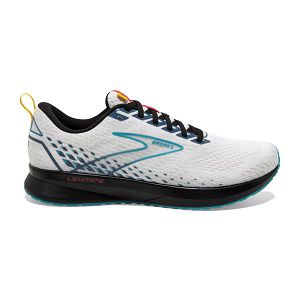 Brooks Levitate 5 Men's Road Running Shoes White / Blue / Black | USA-249315