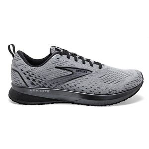 Brooks Levitate 5 Men's Road Running Shoes Grey / Black | USA-860391