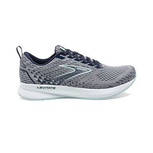 Brooks Levitate 5 Women's Road Running Shoes Grey / Navy / White | USA-726490