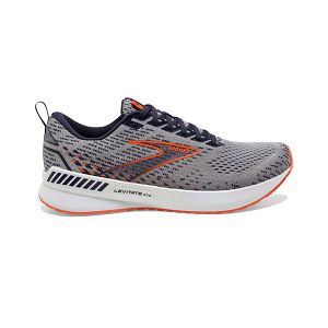 Brooks Levitate GTS 5 Men's Road Running Shoes Grey / Orange / White | USA-816305