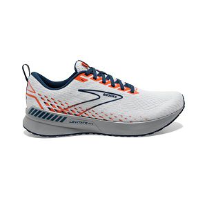 Brooks Levitate GTS 5 Men's Road Running Shoes White / Blue / Orange | USA-98754