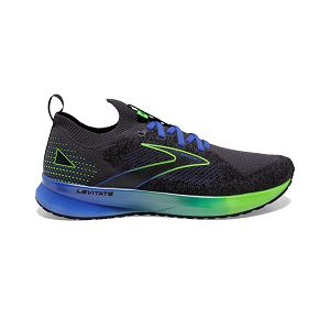 Brooks Levitate StealthFit 5 Men's Road Running Shoes Black / Blue / Green | USA-71695