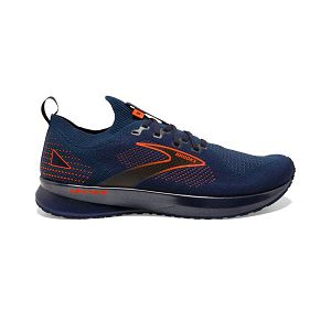 Brooks Levitate StealthFit 5 Men's Road Running Shoes Navy / Orange | USA-786520