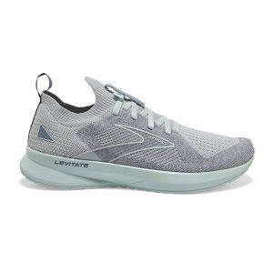 Brooks Levitate StealthFit 5 Women's Road Running Shoes Grey / Green | USA-361589