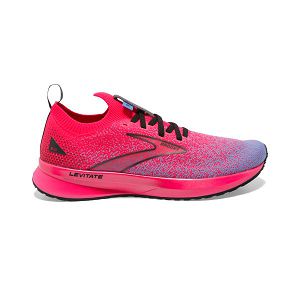 Brooks Levitate StealthFit 5 Women's Road Running Shoes Pink / Black / Blue | USA-641389