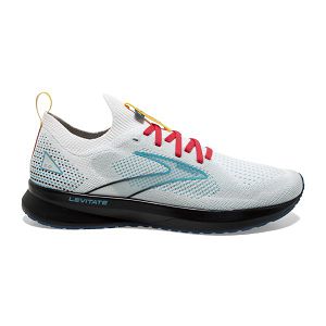 Brooks Levitate StealthFit 5 Women's Road Running Shoes White / Blue / Black | USA-749301