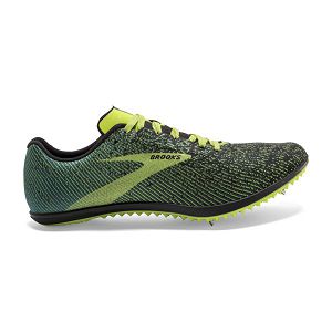 Brooks Mach 19 Men's Racing Shoes Black / Yellow / Green | USA-57193