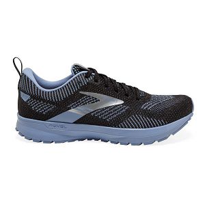 Brooks Revel 5 Women's Road Running Shoes Black / Blue / Silver | USA-167908