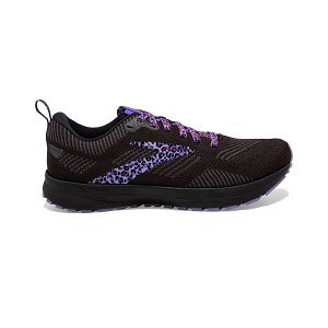 Brooks Revel 5 Women's Road Running Shoes Black / Purple | USA-614850