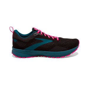 Brooks Revel 5 Women's Road Running Shoes Black / Blue / Pink | USA-932574