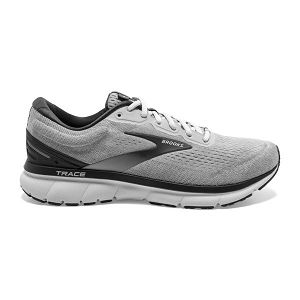 Brooks Trace Men's Road Running Shoes Grey / Black / White | USA-764150