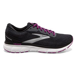 Brooks Trace Women's Road Running Shoes Black / Purple / White | USA-423861