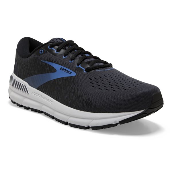 Brooks Addiction GTS 15 Men's Road Running Shoes Black / Blue / White | USA-920473