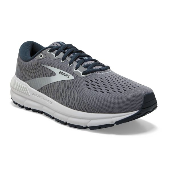 Brooks Addiction GTS 15 Women's Road Running Shoes Grey / Navy / White | USA-297453