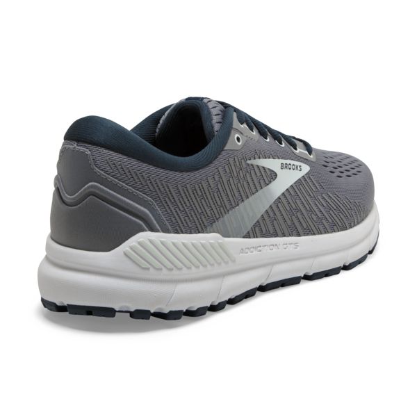 Brooks Addiction GTS 15 Women's Road Running Shoes Grey / Navy / White | USA-297453