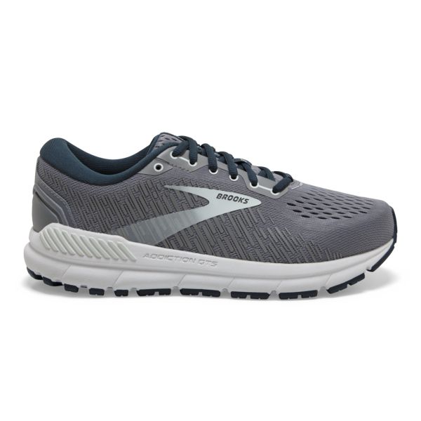 Brooks Addiction GTS 15 Women\'s Road Running Shoes Grey / Navy / White | USA-297453