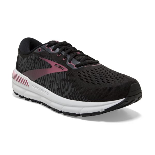 Brooks Addiction GTS 15 Women's Road Running Shoes Black / Pink / White | USA-308216