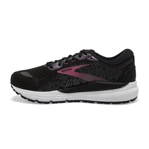 Brooks Addiction GTS 15 Women's Road Running Shoes Black / Pink / White | USA-308216