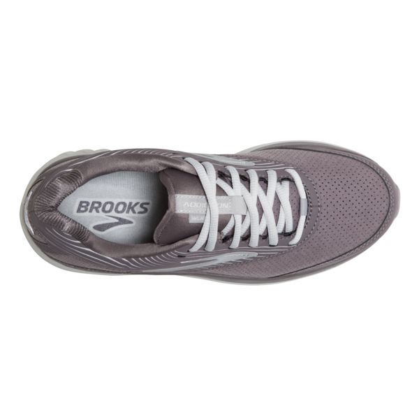 Brooks Addiction Walker Suede Women's Walking Shoes Grey / White | USA-387195