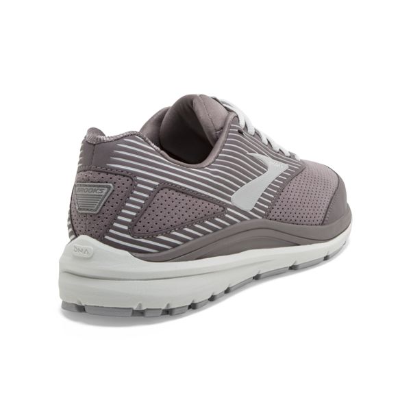 Brooks Addiction Walker Suede Women's Walking Shoes Grey / White | USA-387195